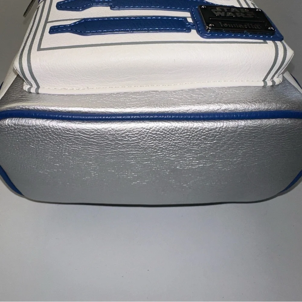 Loungefly R2-D2 Backpack - Metallic Silver and Blue